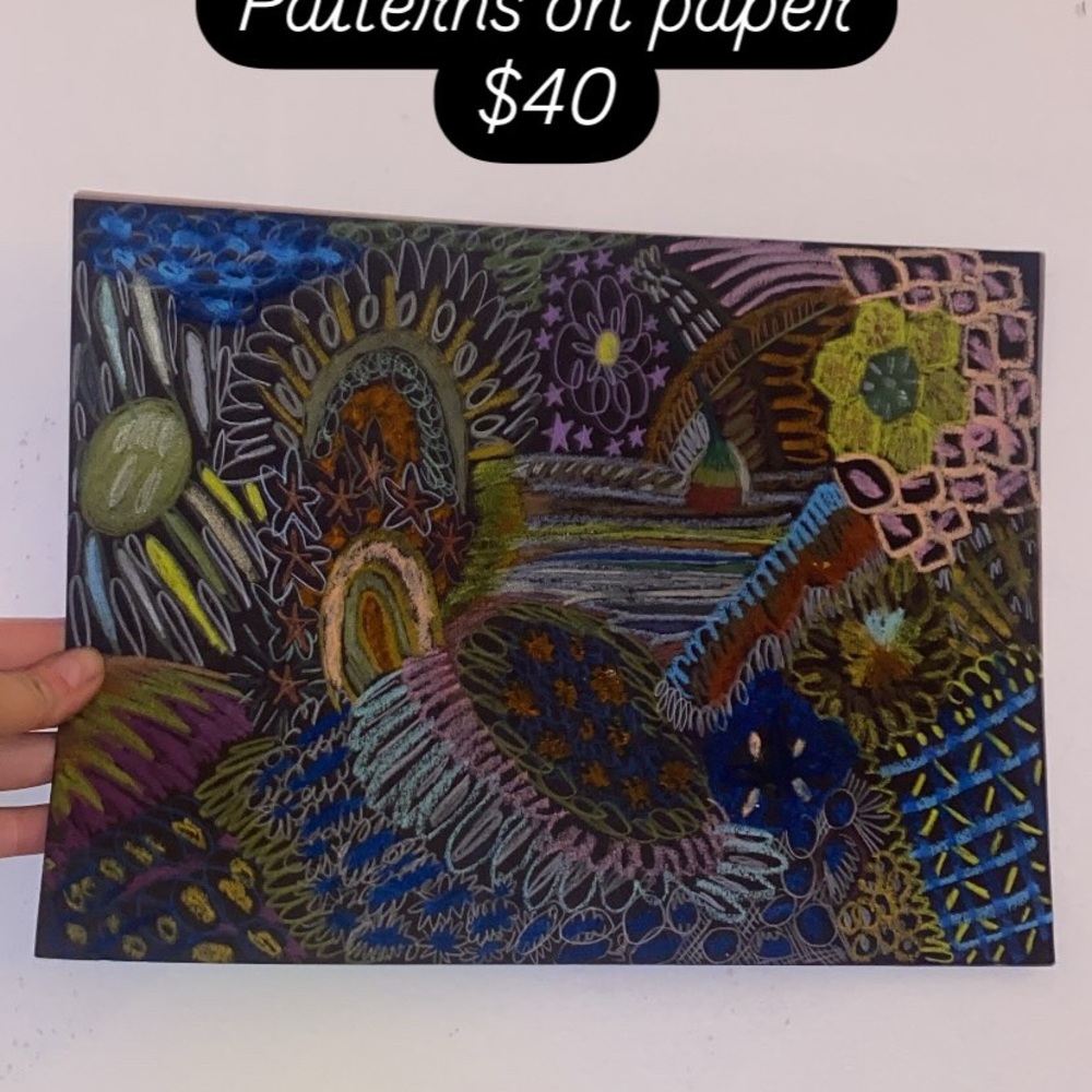 Colorful Abstract Art on Paper